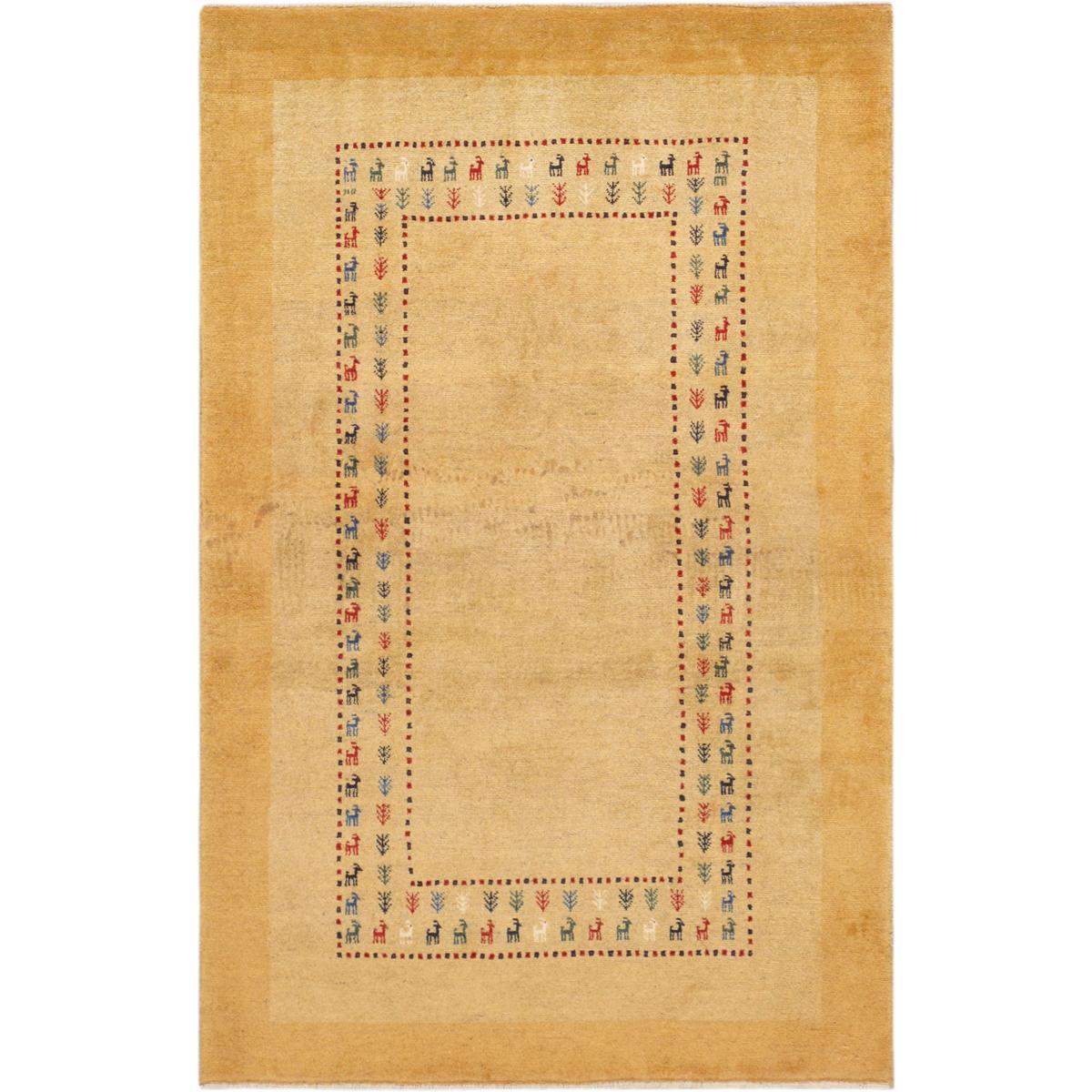 Tribal Hand-Knotted Lamb's Wool Area Rug