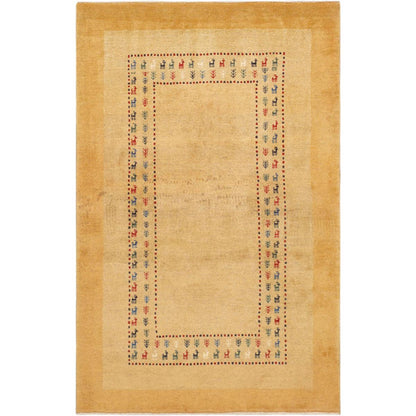 Tribal Hand-Knotted Lamb's Wool Area Rug