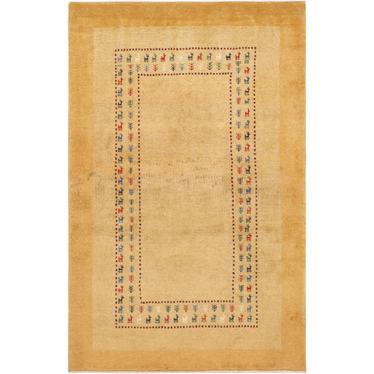 Tribal Hand-Knotted Lamb's Wool Area Rug