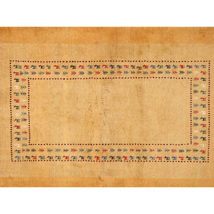 Tribal Hand-Knotted Lamb's Wool Area Rug