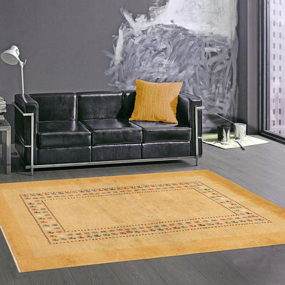 Tribal Hand-Knotted Lamb's Wool Area Rug