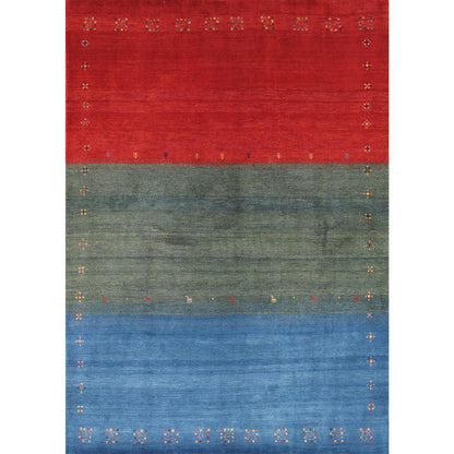 Tribal Hand-Knotted Lamb's Wool Area Rug