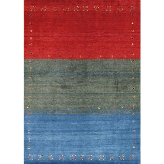 Tribal Hand-Knotted Lamb's Wool Area Rug
