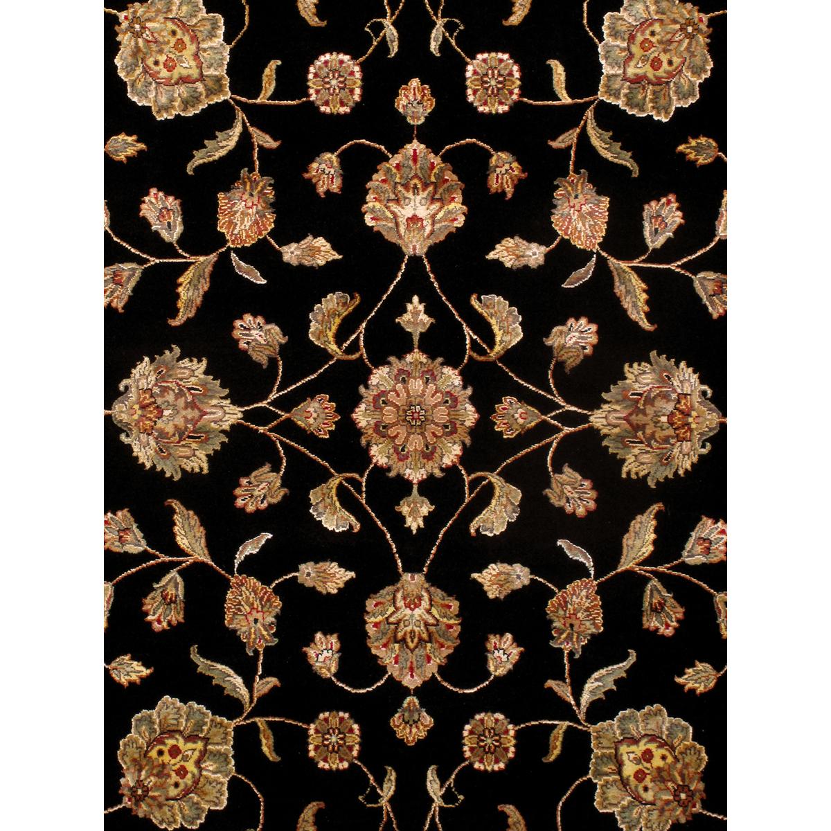 Agra Hand-Knotted Silk & Wool Area Rug