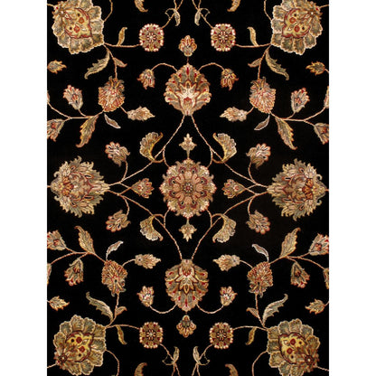 Agra Hand-Knotted Silk & Wool Area Rug