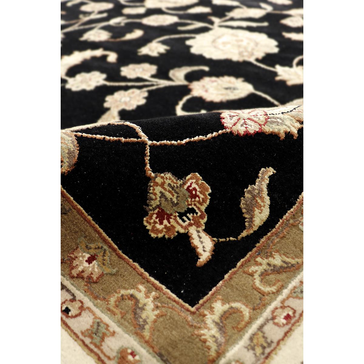Agra Hand-Knotted Silk & Wool Area Rug