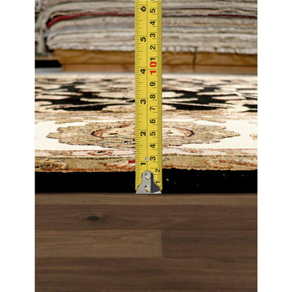 Agra Hand-Knotted Silk & Wool Area Rug