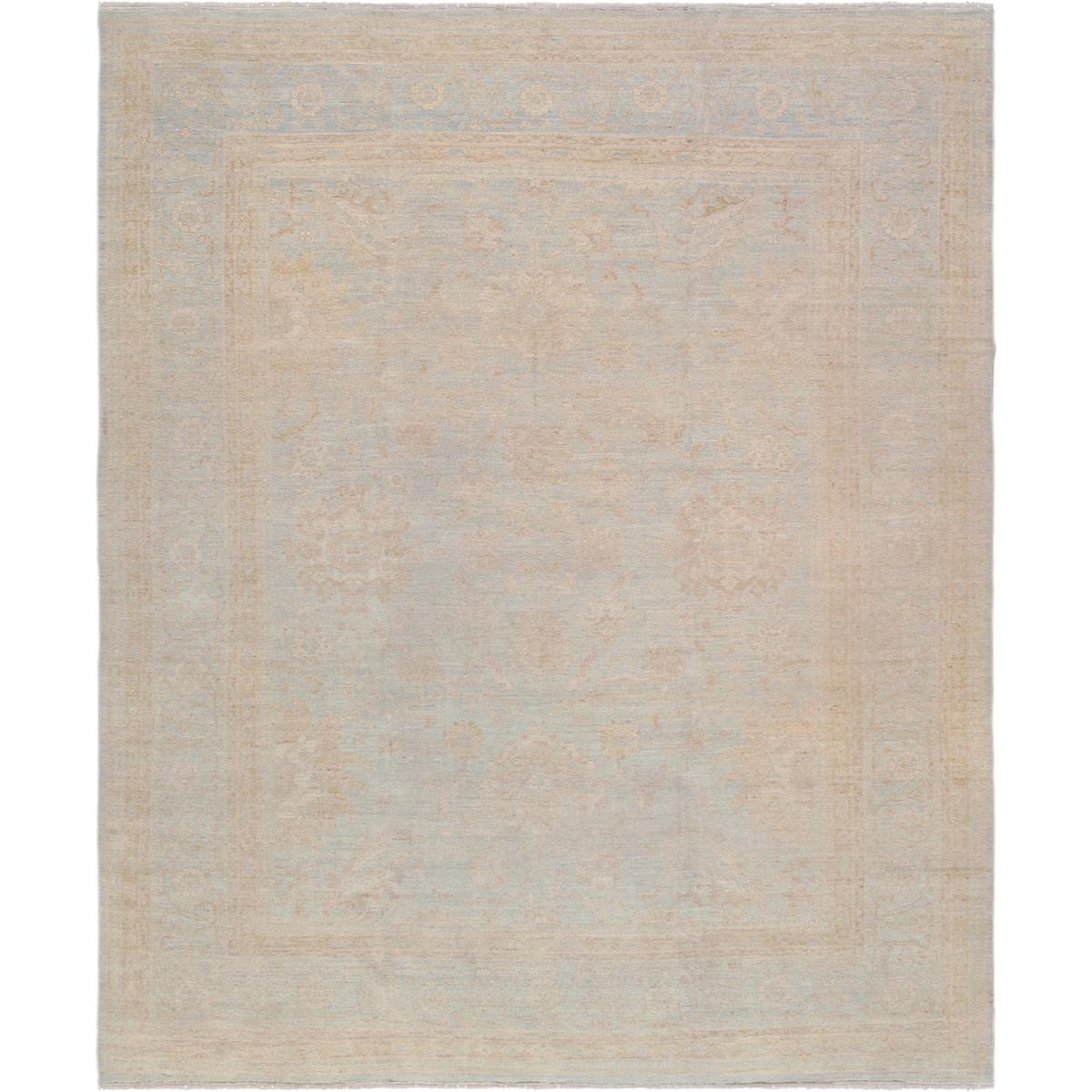 Oushak Hand-Knotted Lamb's Wool Area Rug