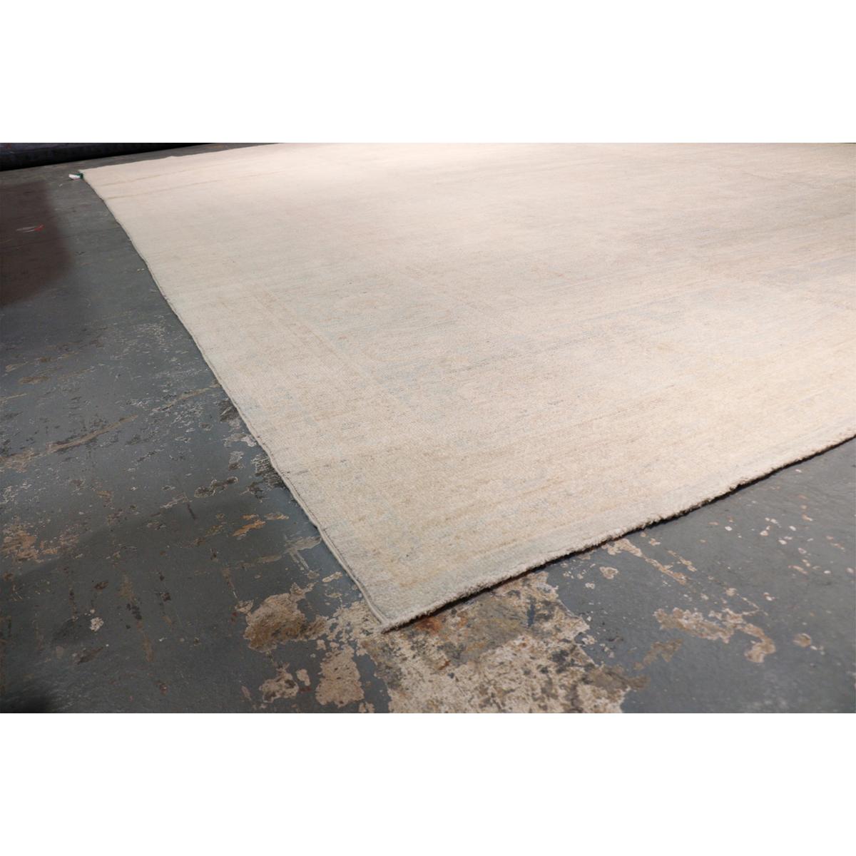 Oushak Hand-Knotted Lamb's Wool Area Rug