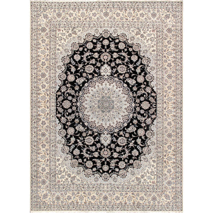 Azerbaijan Hand-Knotted Silk & Wool Area Rug