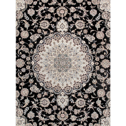 Azerbaijan Hand-Knotted Silk & Wool Area Rug