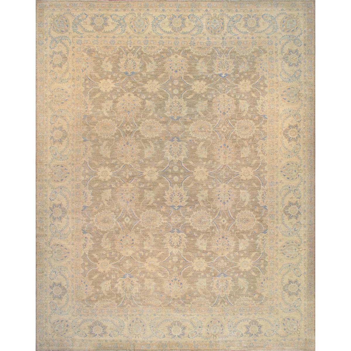 Hand-Knotted Wool Area Rug