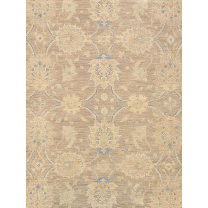Hand-Knotted Wool Area Rug