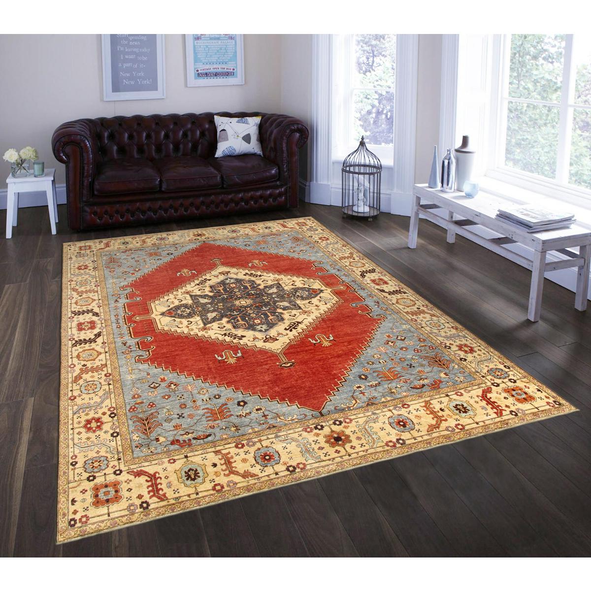 Serapi Hand-Knotted Lamb's Wool Area Rug