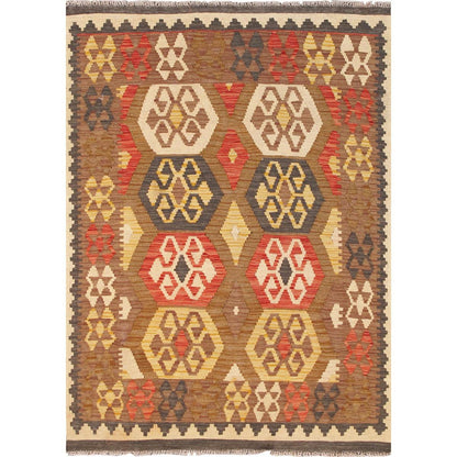 Kilim Hand-Woven Wool Area Rug