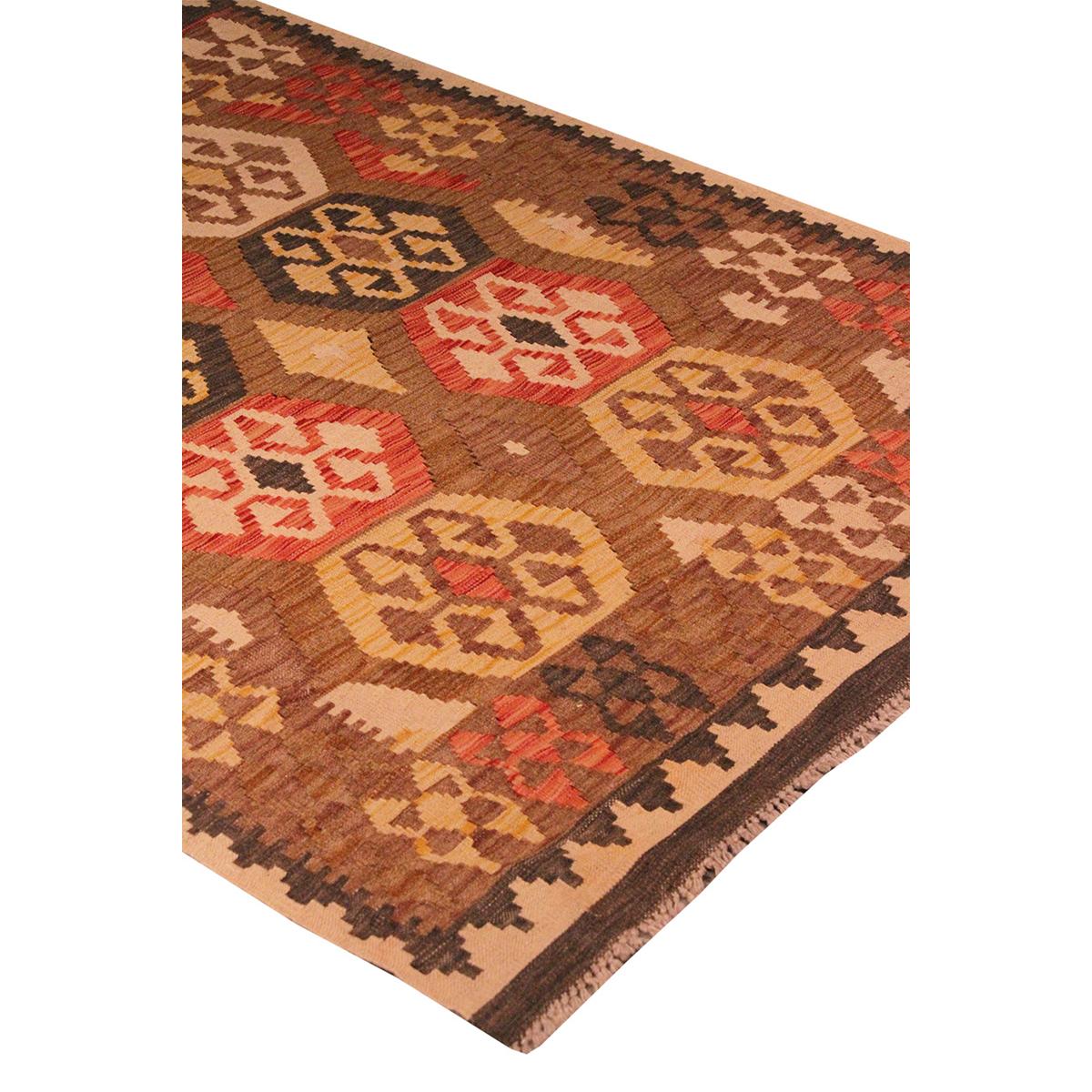 Kilim Hand-Woven Wool Area Rug