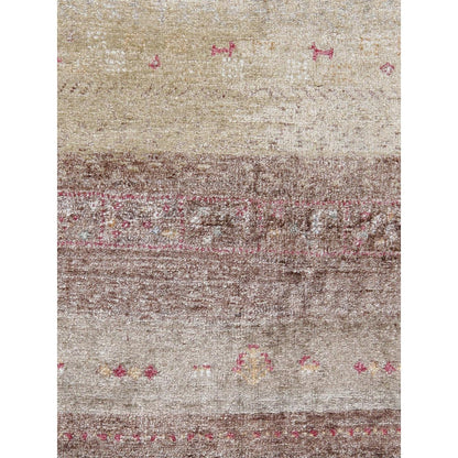 Tribal Hand-Knotted Bamboo Silk Area Rug