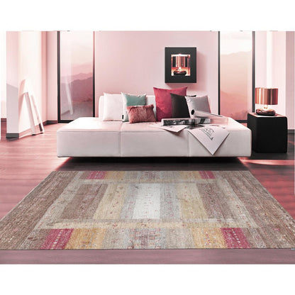 Tribal Hand-Knotted Bamboo Silk Area Rug