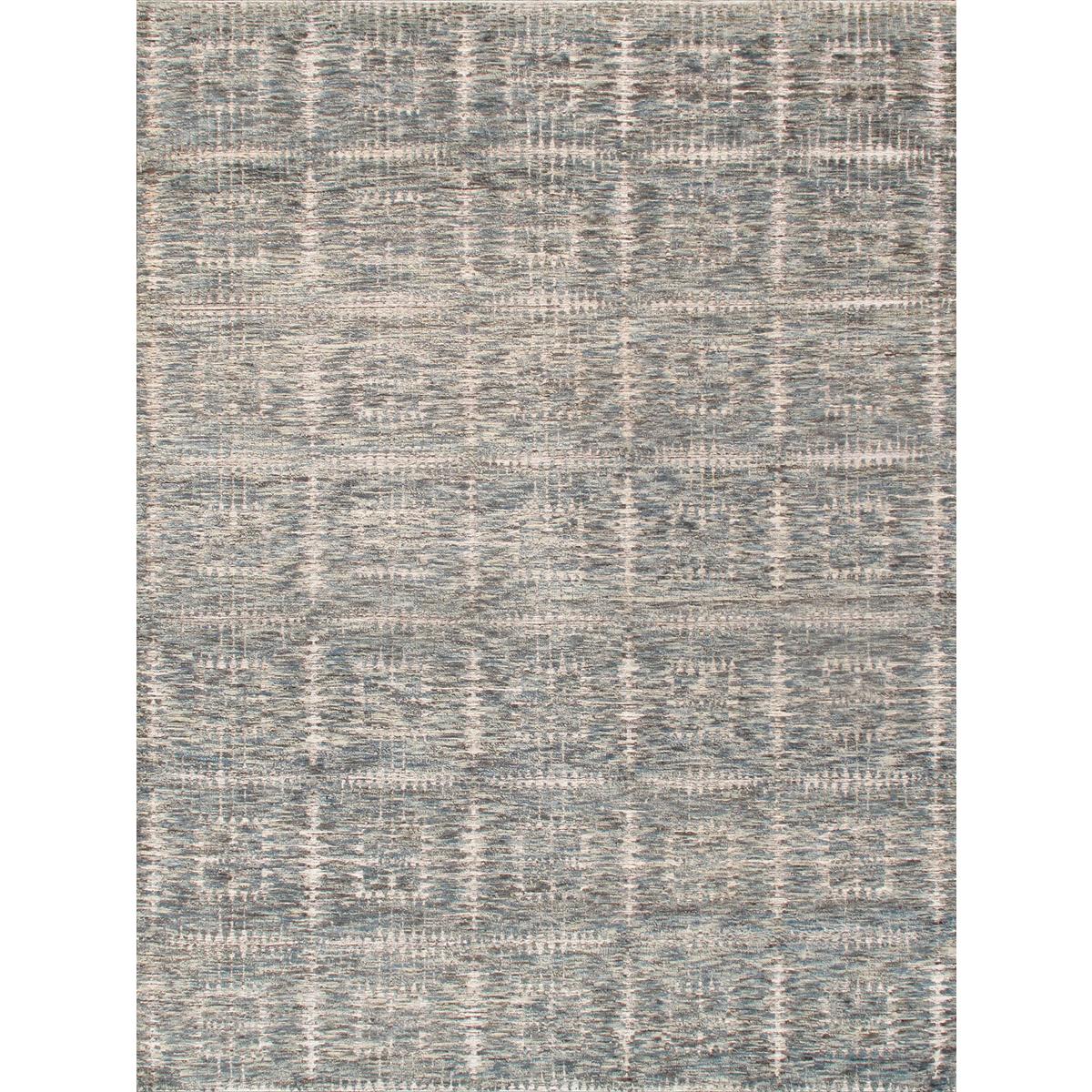 Transitional Hand-Knotted Wool Area Rug