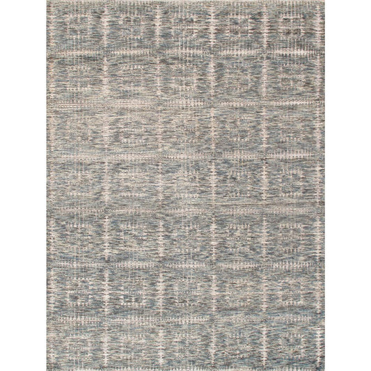 Transitional Hand-Knotted Wool Area Rug