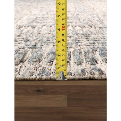 Transitional Hand-Knotted Wool Area Rug