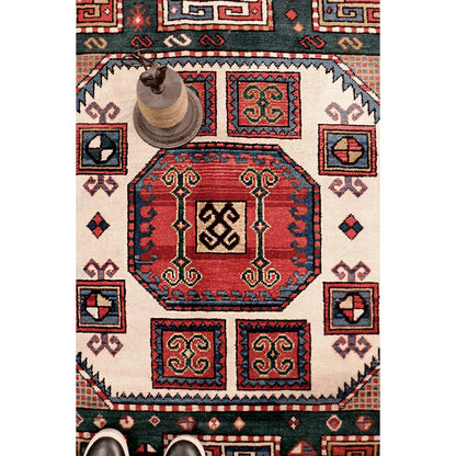 Hand-Knotted Wool Area Rug