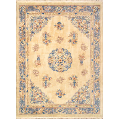 Hand-Knotted Wool Area Rug