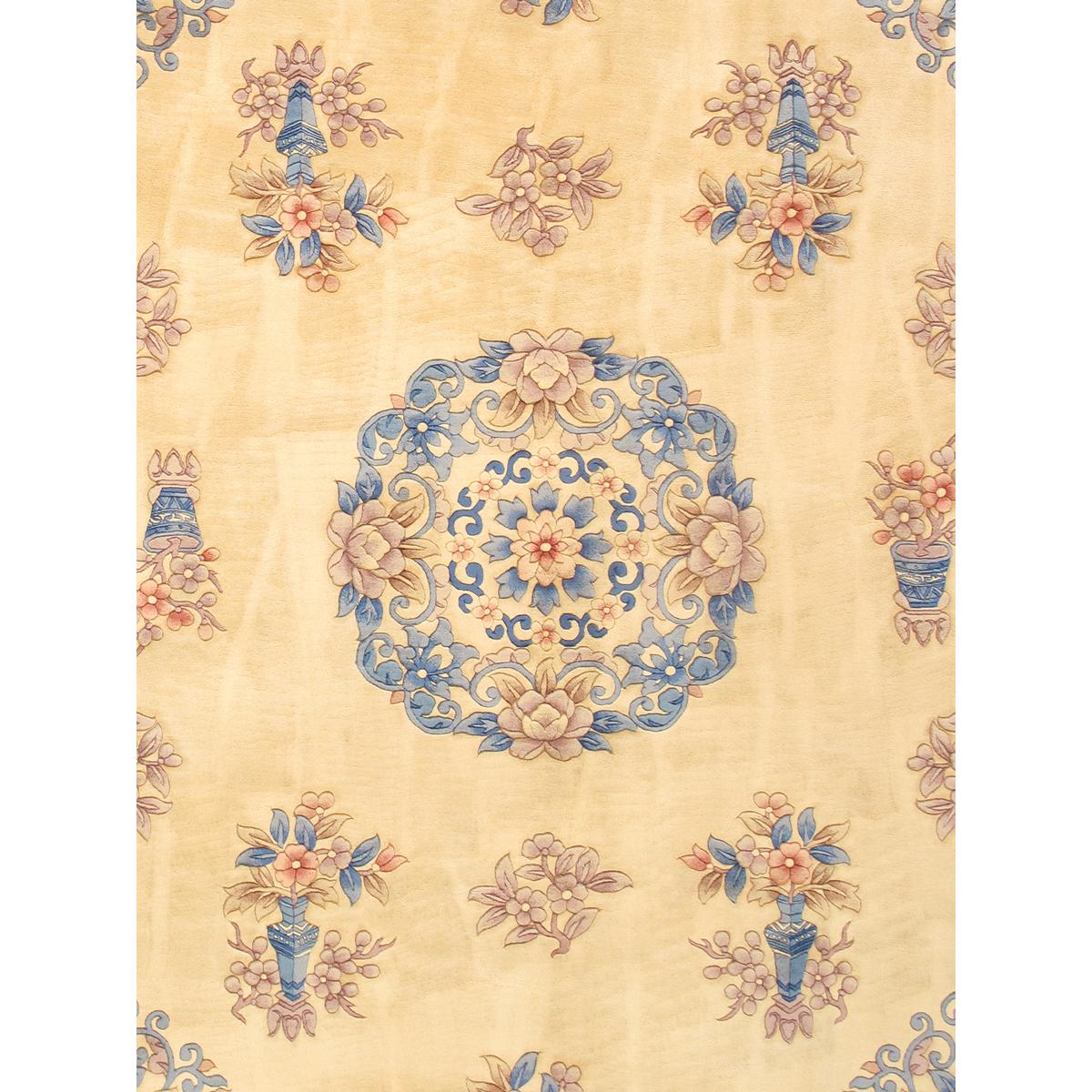 Hand-Knotted Wool Area Rug