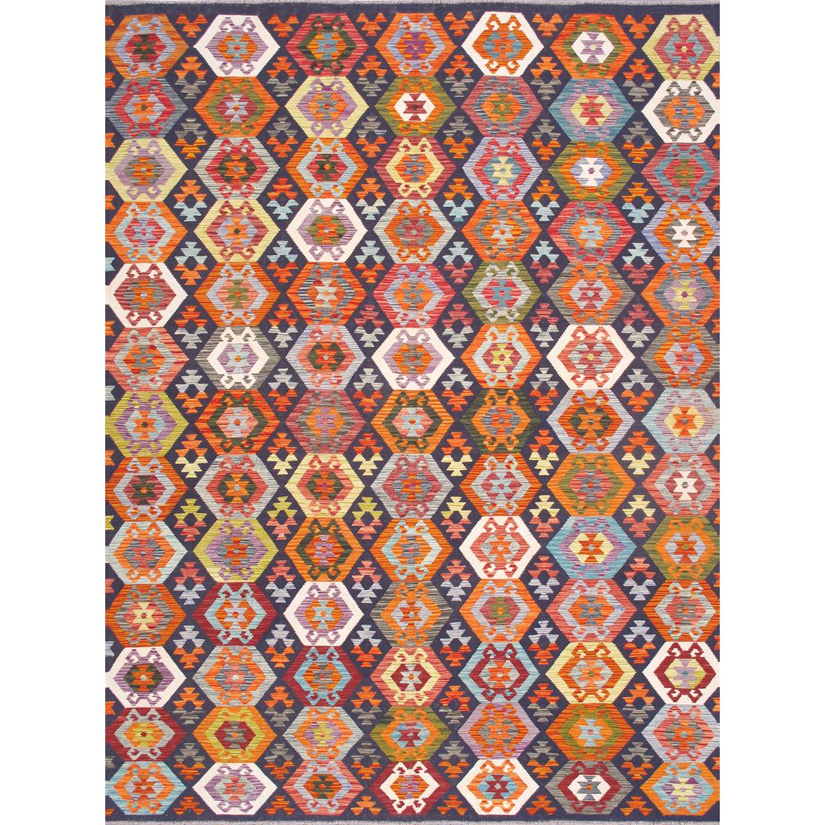 Kilim Flatweave Wool Area Rug