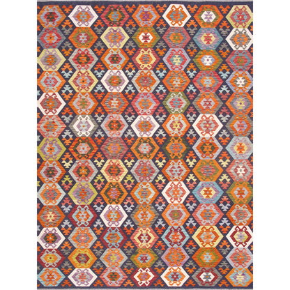 Kilim Flatweave Wool Area Rug