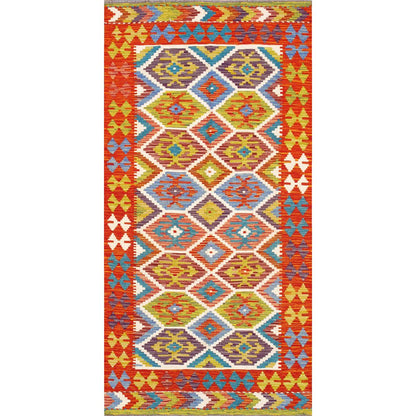 Kilim Flatweave Wool Area Rug