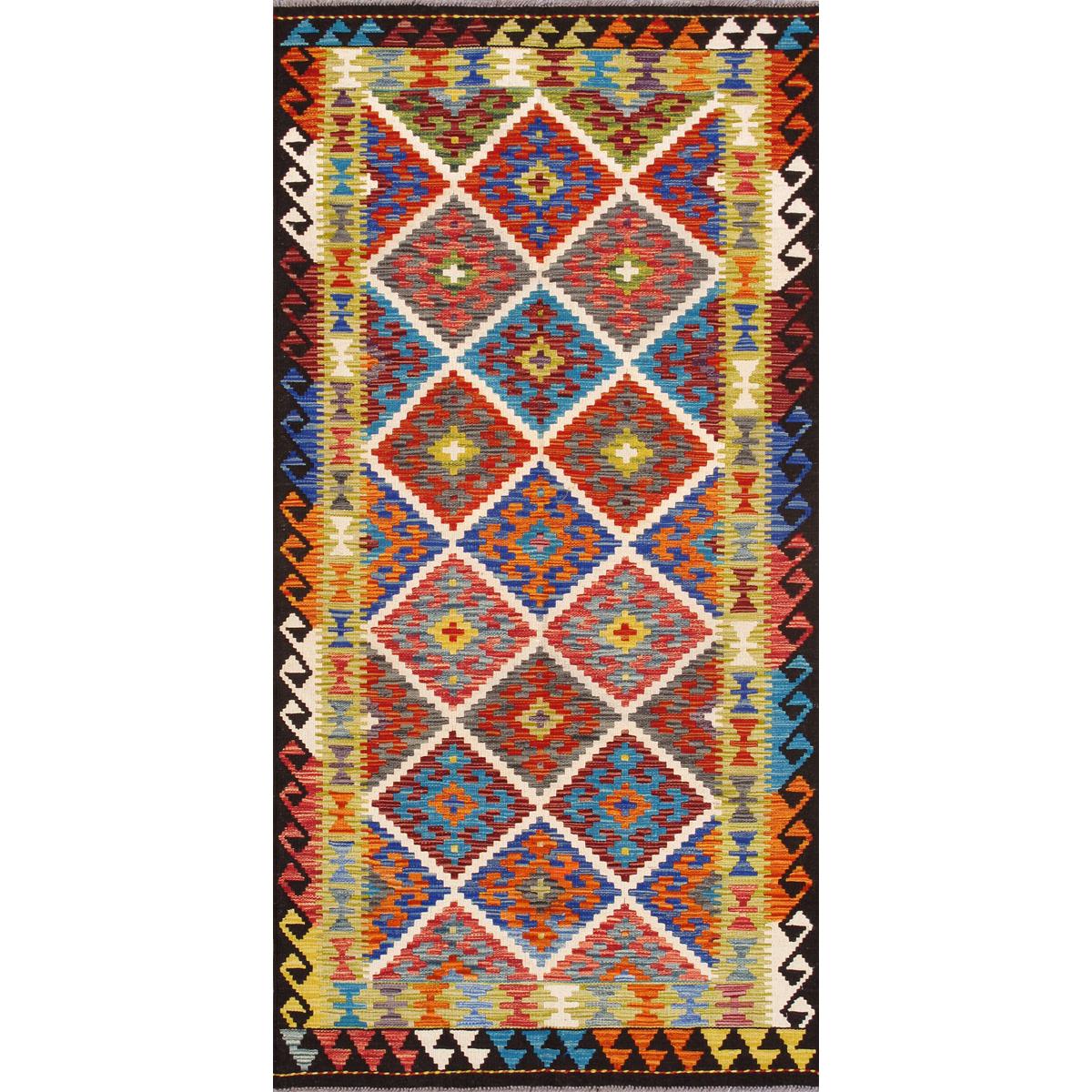 Kilim Flatweave Wool Area Rug
