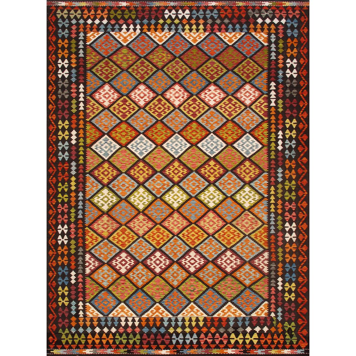 Kilim Flatweave Wool Area Rug