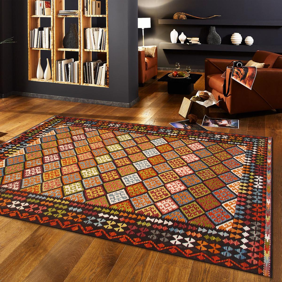 Kilim Flatweave Wool Area Rug