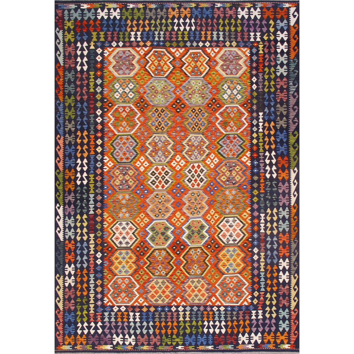 Kilim Flatweave Wool Area Rug