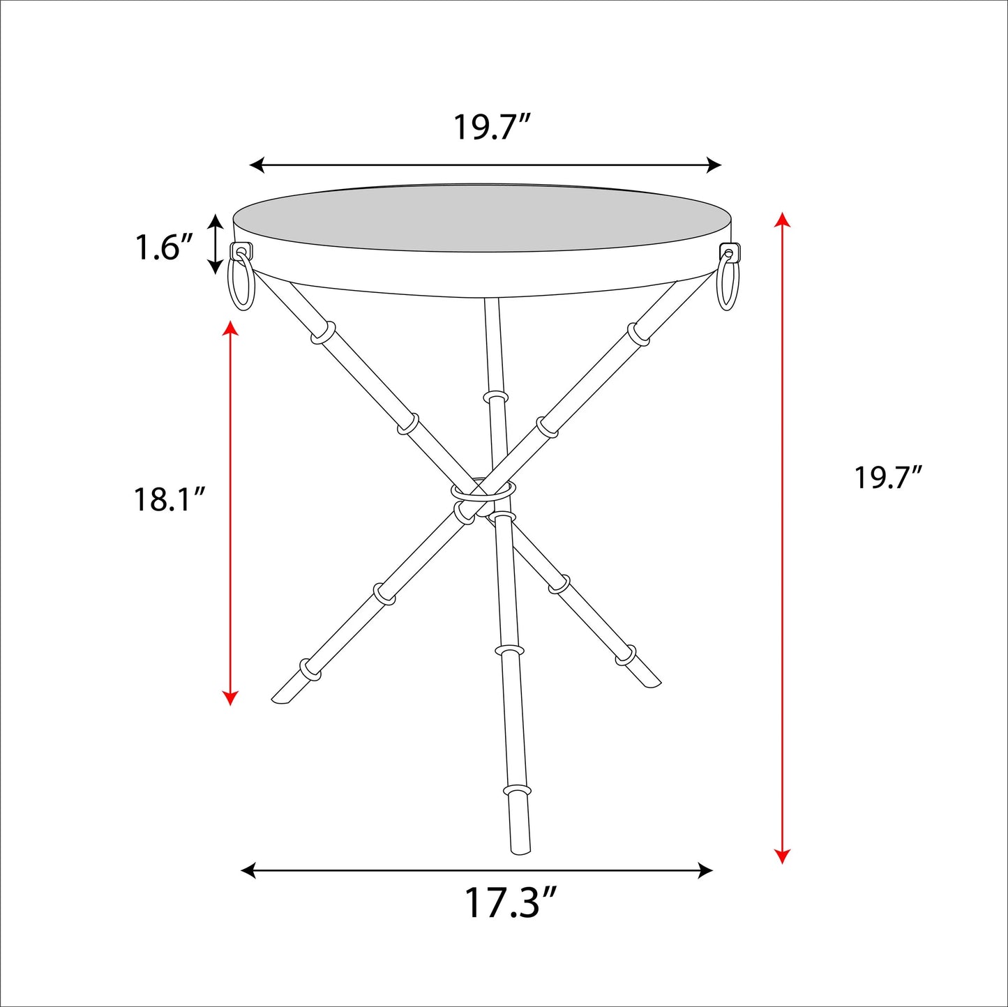 Eloise Ringed Side Table