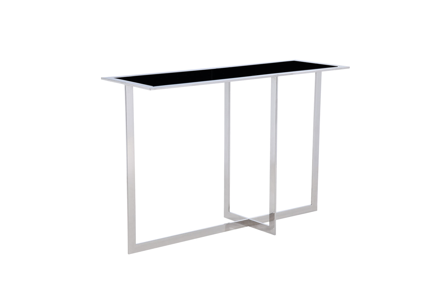 Luxe Console Table with Glass Top