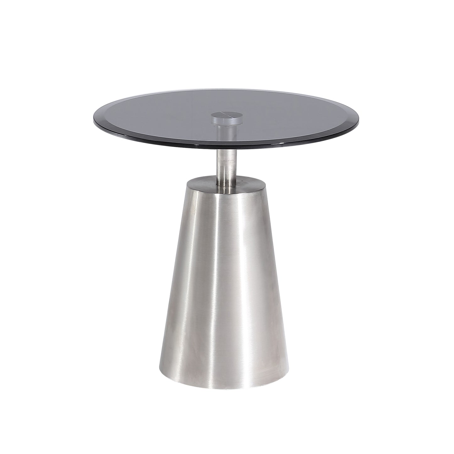 Luxe Glass & Steel End Table