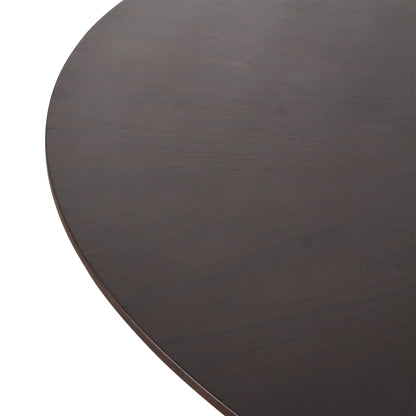 Novara Dark Brown Round Dining Table