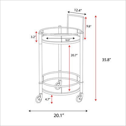 Crystalin Bar Cart