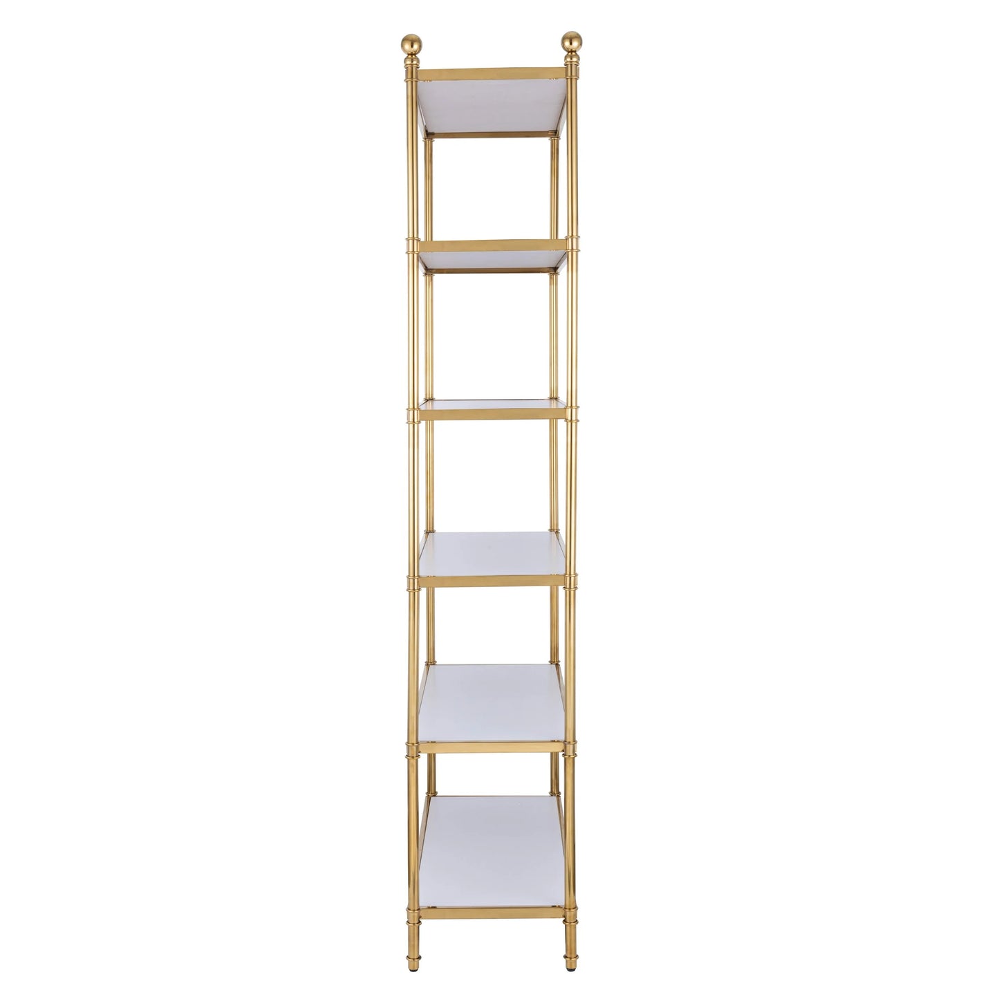Nuva 5-Tier Stainless Steel Etagere Bookcase