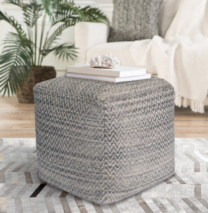 Galaxy Zig-Zag Ottoman_Grey