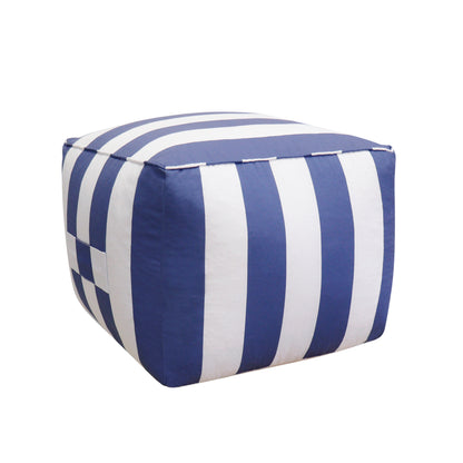 Galaxy Striped Pouf Ottoman