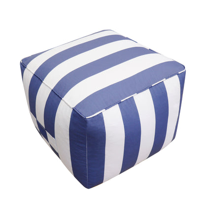 Galaxy Striped Pouf Ottoman