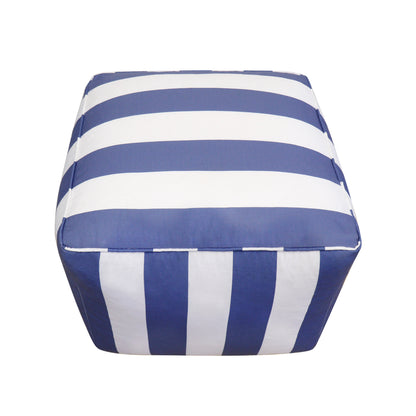 Galaxy Striped Pouf Ottoman