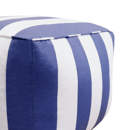 Galaxy Striped Pouf Ottoman
