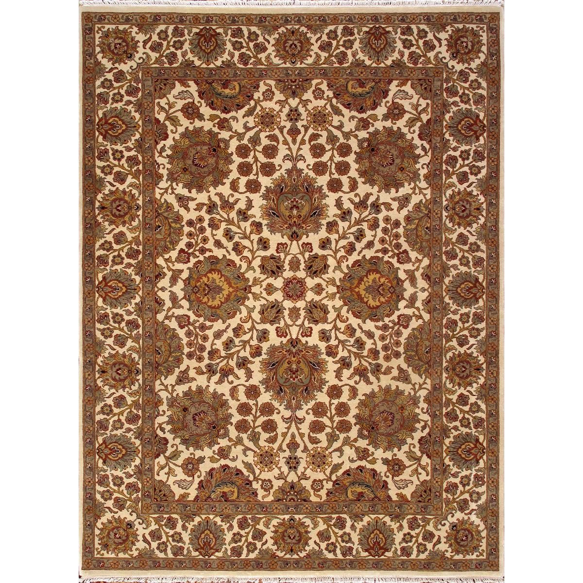 Agra Hand-Knotted Lamb's Wool Area Rug