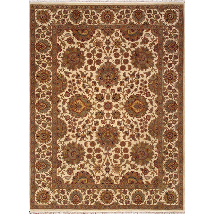 Agra Hand-Knotted Lamb's Wool Area Rug