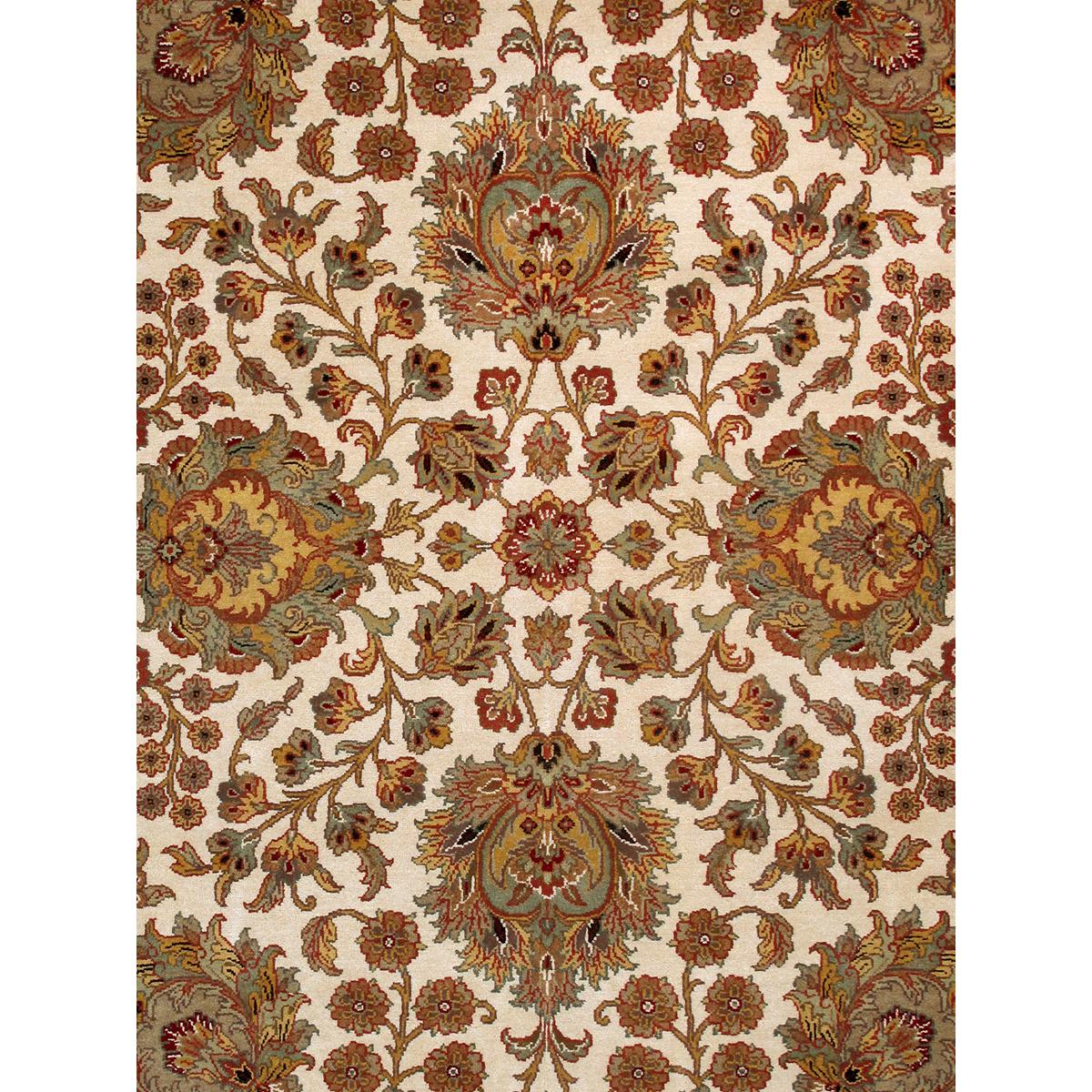 Agra Hand-Knotted Lamb's Wool Area Rug