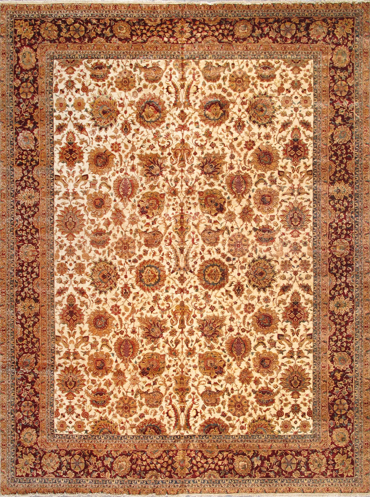 Agra Hand-Knotted Lamb's Wool Area Rug